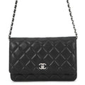 CHANEL Classic Matelasse Chain Wallet BlackAP4241-Y01480-C3906 Lambskin