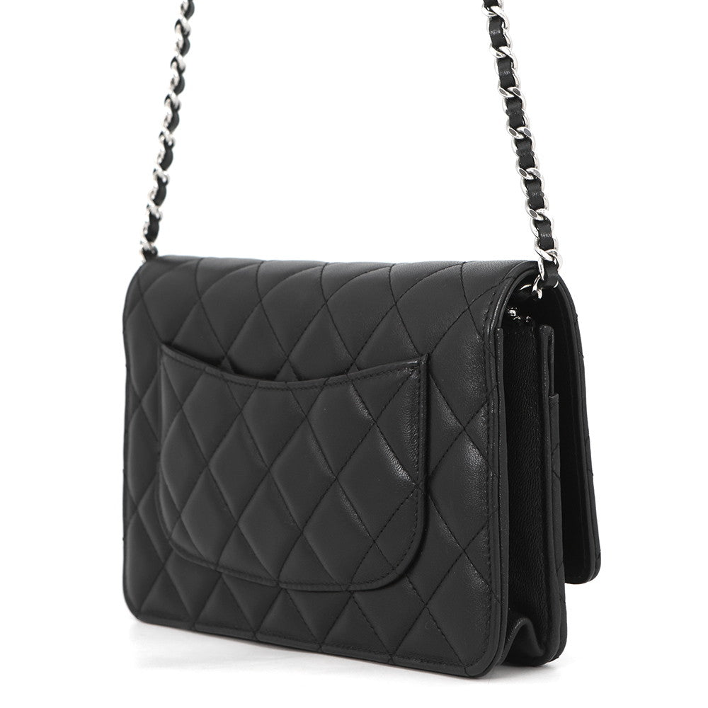 CHANEL Classic Matelasse Chain Wallet BlackAP4241-Y01480-C3906 Lambskin