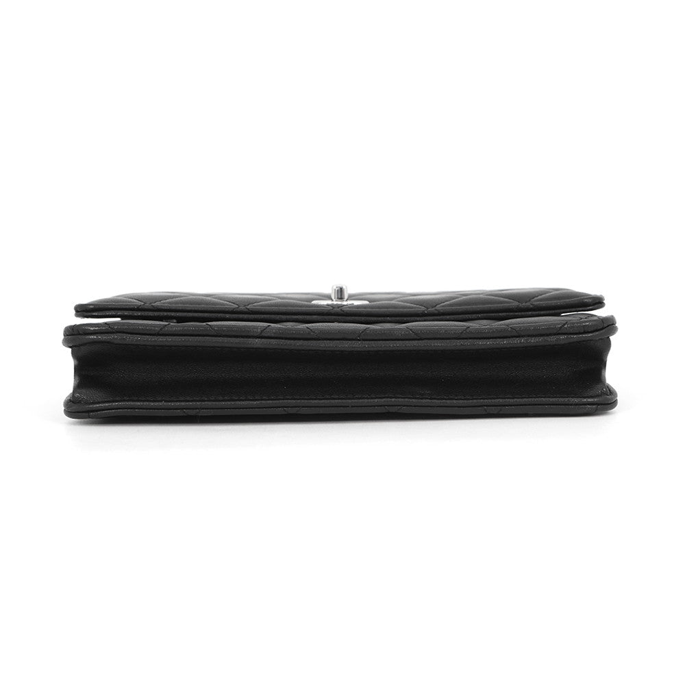 CHANEL Classic Matelasse Chain Wallet BlackAP4241-Y01480-C3906 Lambskin