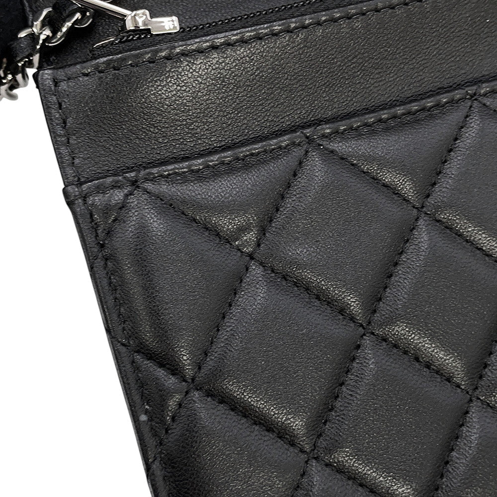 CHANEL Classic Matelasse Chain Wallet BlackAP4241-Y01480-C3906 Lambskin