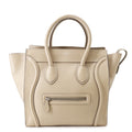 CELINE Luggage shopper Beige Leather Size Mini