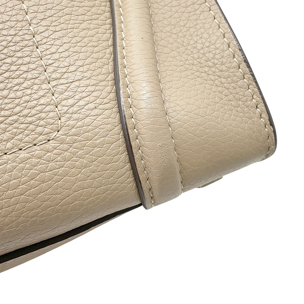 CELINE Luggage shopper Beige Leather Size Mini