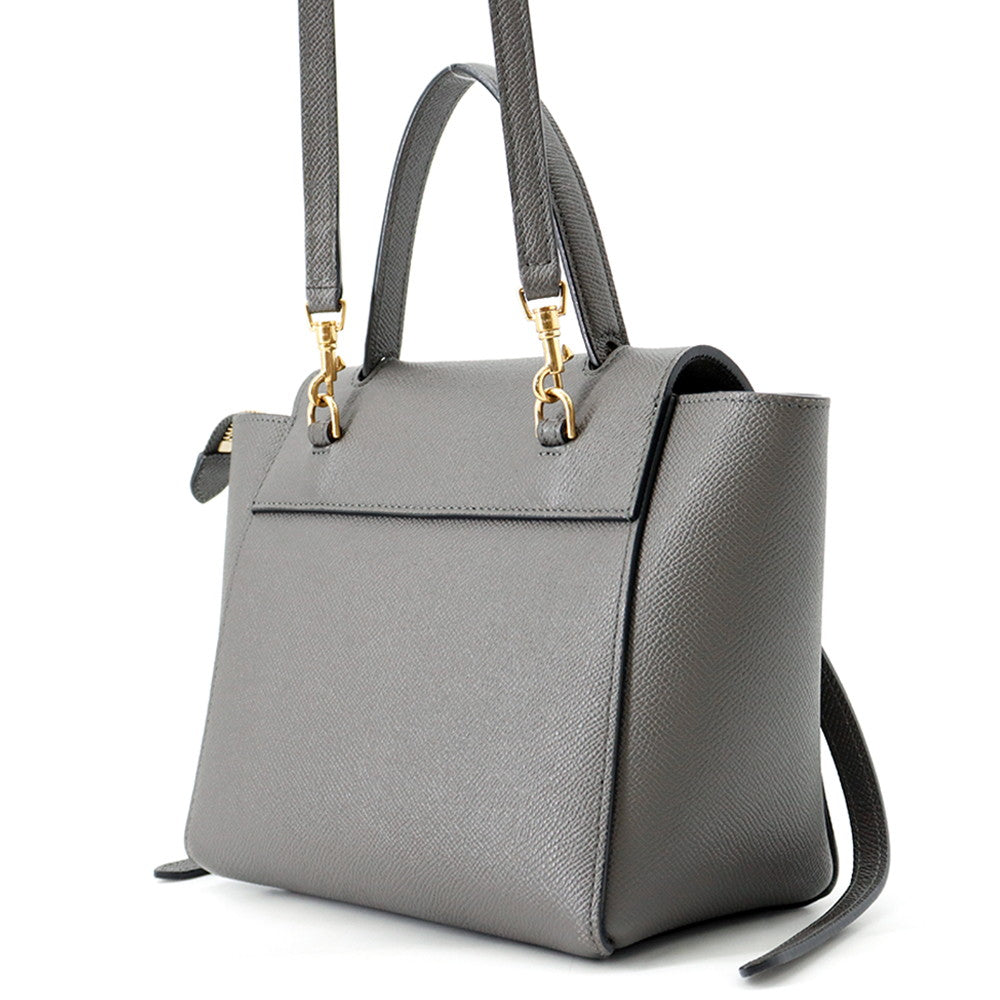 CELINE Belt bag Gray189003 Leather Size Nano