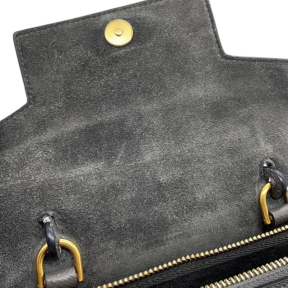 CELINE Belt bag Gray189003 Leather Size Nano
