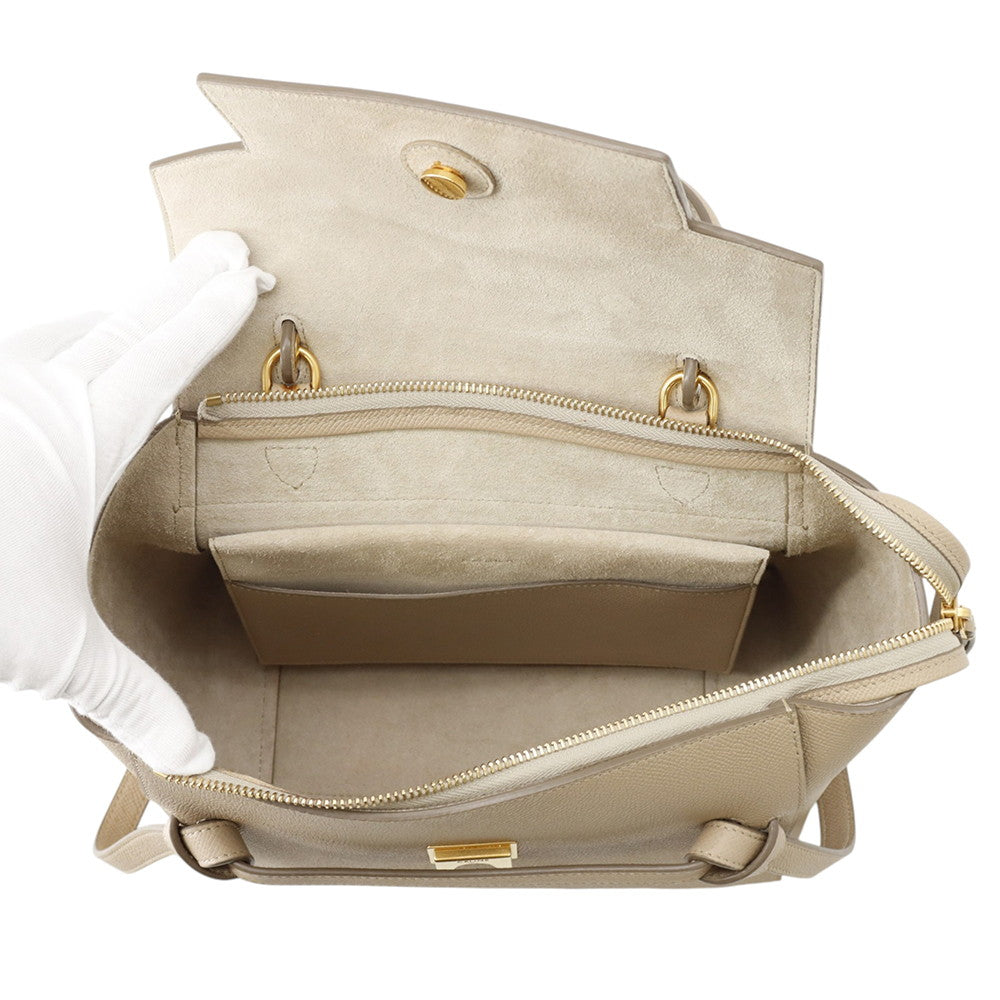 CELINE Belt bag Beige189153 Leather Size micro