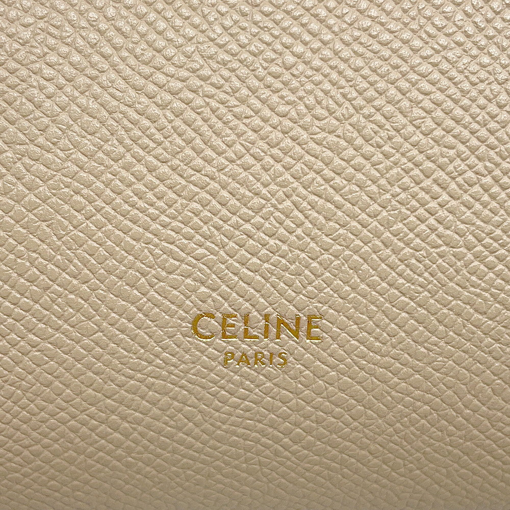 CELINE Belt bag Beige189153 Leather Size micro