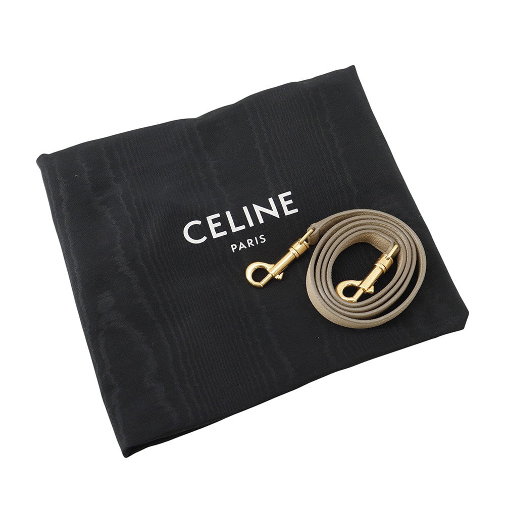 CELINE Belt bag Beige189153 Leather Size micro