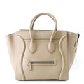 CELINE Luggage shopper Beige Leather Size Mini