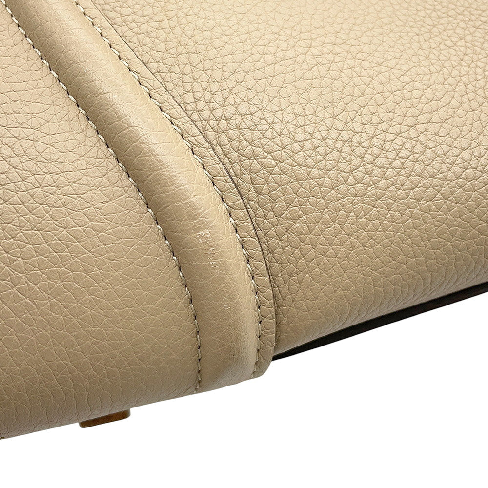 CELINE Luggage shopper Beige Leather Size Mini
