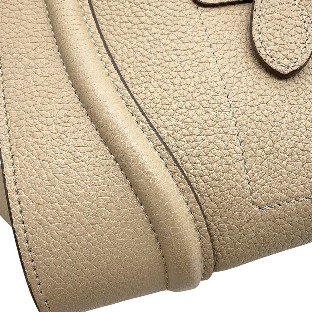 CELINE Luggage shopper Beige Leather Size Mini