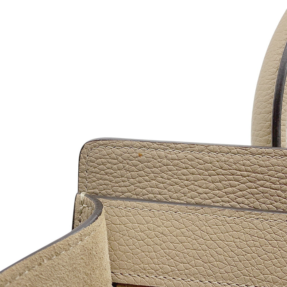 CELINE Luggage shopper Beige Leather Size Mini