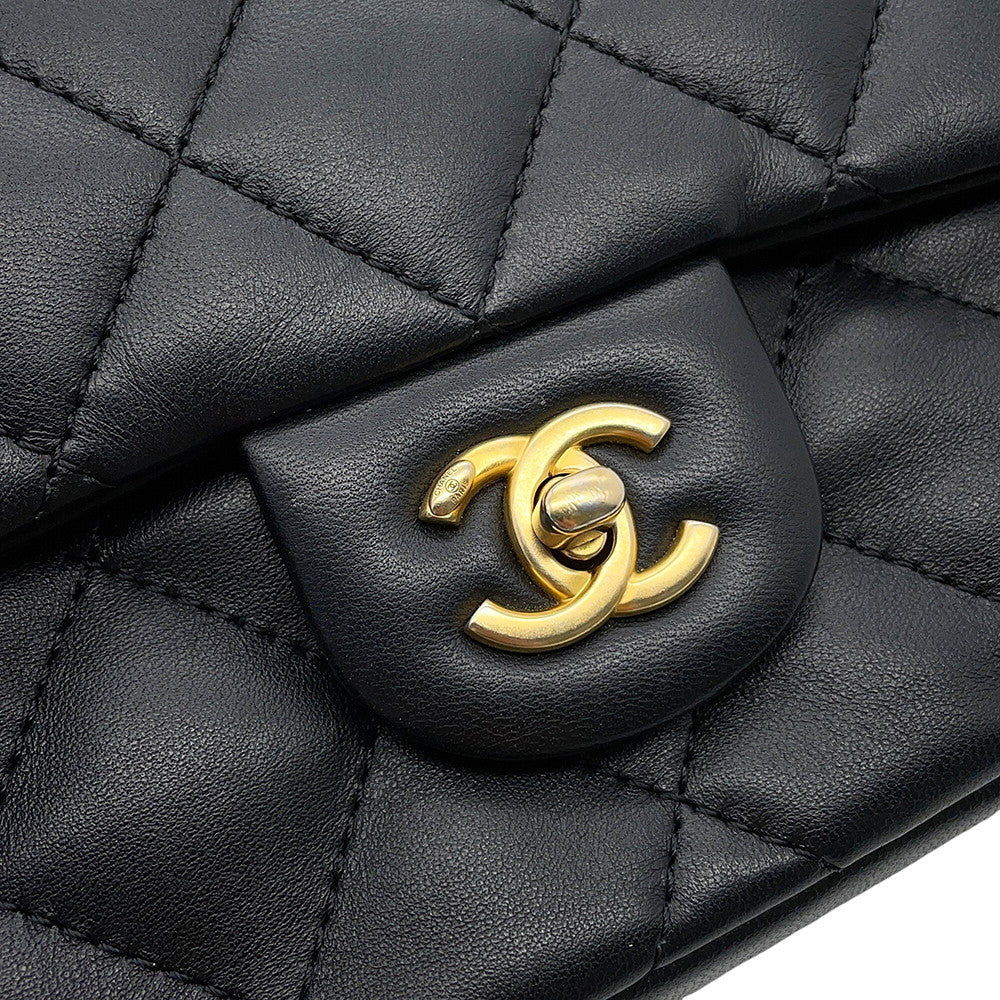 CHANEL Matelasse Chain Shoulder Bag BlackAS3456 Lambskin Size Mini