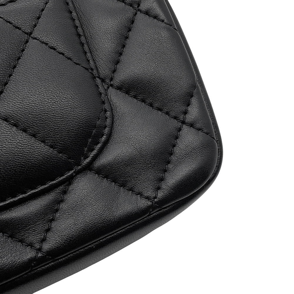 CHANEL Matelasse Chain Shoulder Bag BlackAS3456 Lambskin Size Mini
