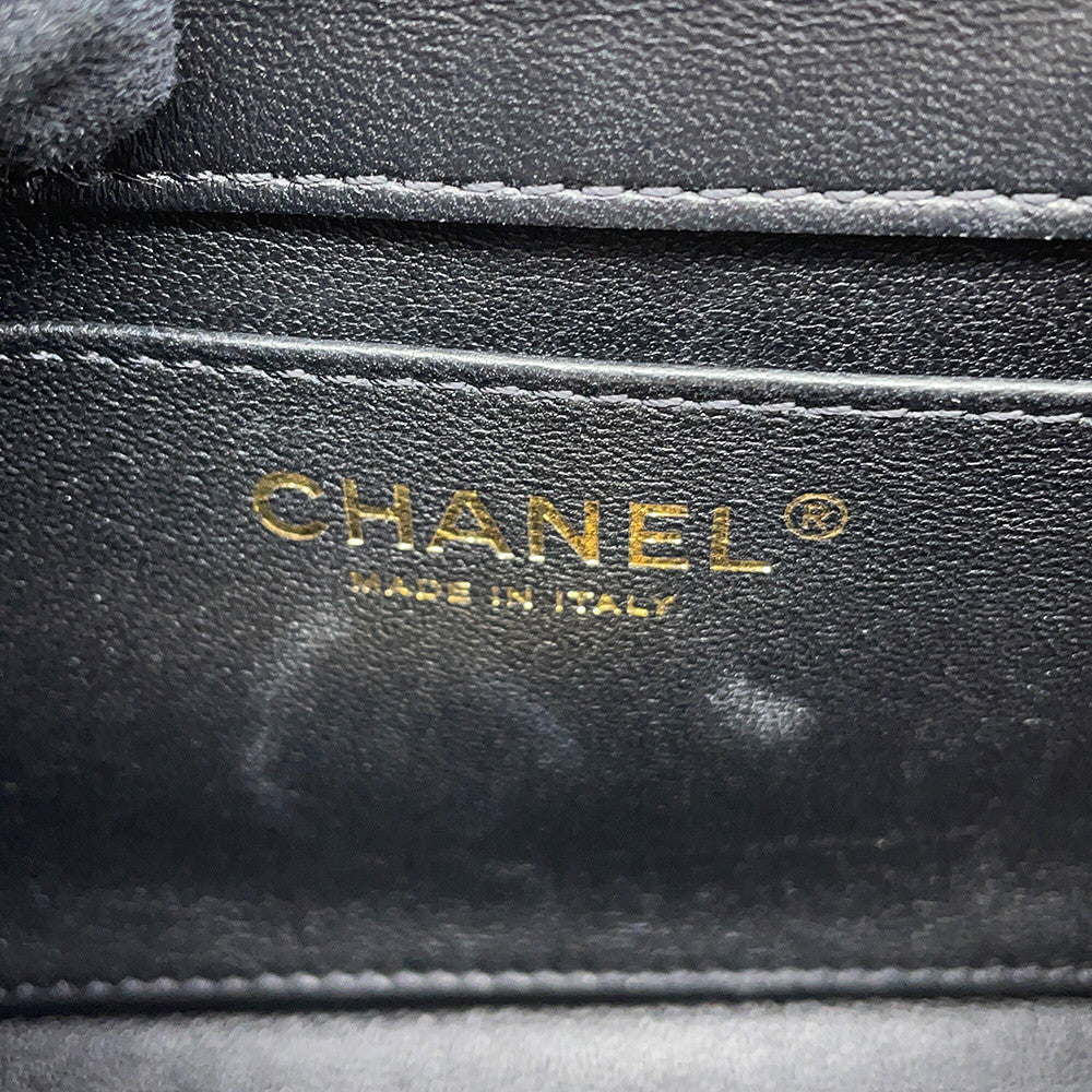 CHANEL Matelasse Chain Shoulder Bag BlackAS3456 Lambskin Size Mini