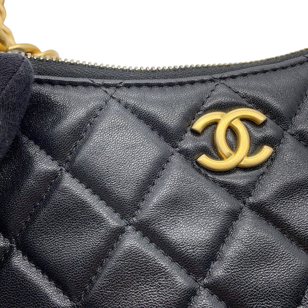 CHANEL Matelasse 2way Bag BlackAP3487 Lambskin