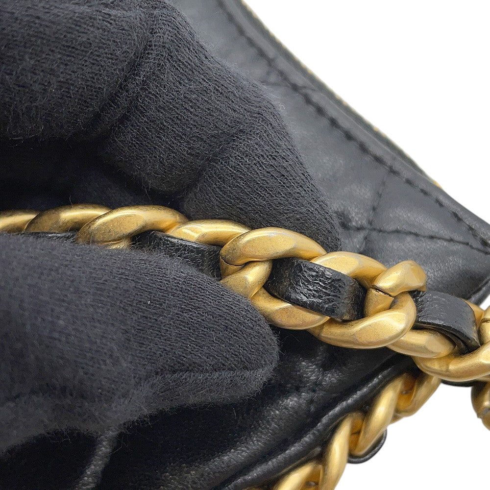 CHANEL Matelasse 2way Bag BlackAP3487 Lambskin