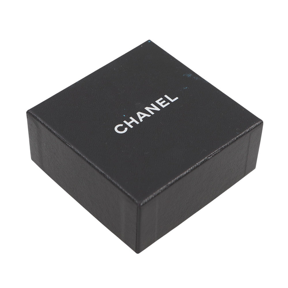 CHANEL Fringe CC Logo Earring Gold Gold Plated