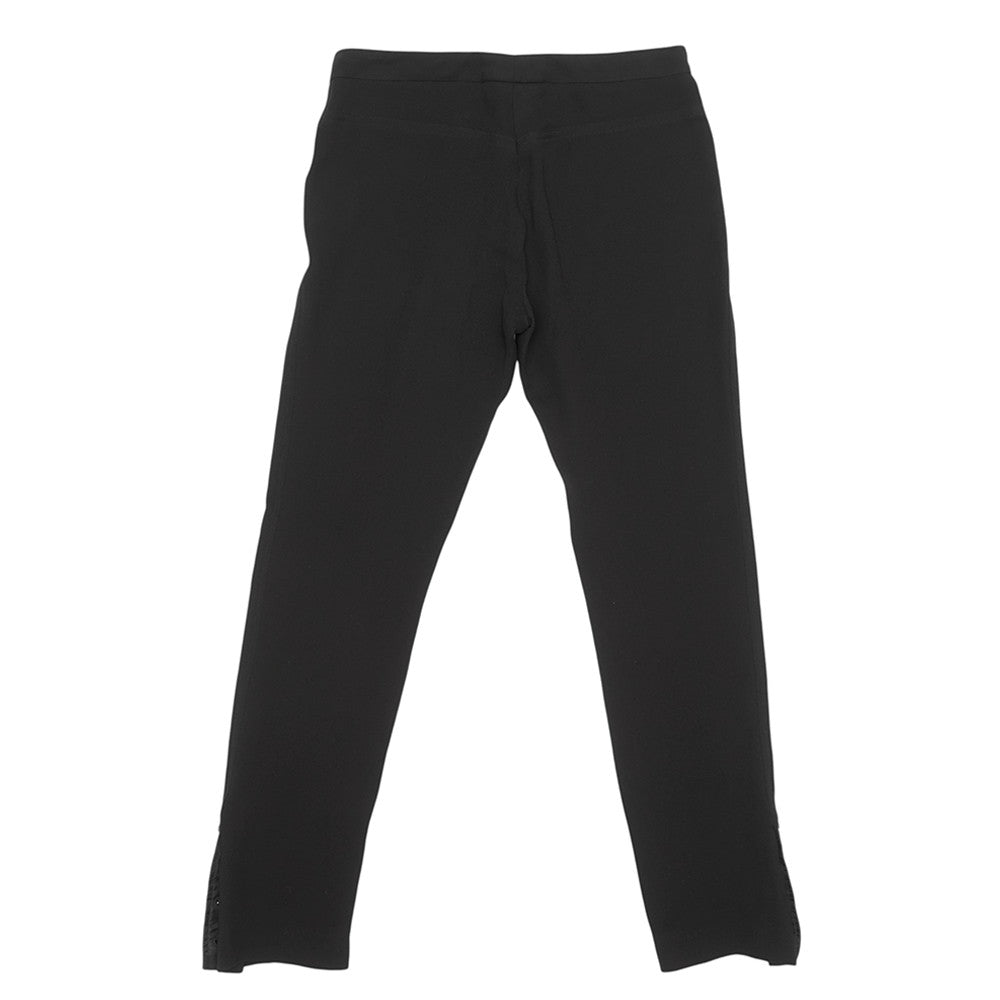 CHANEL Pants Size 34 BlackP50768V37527 Silk100%