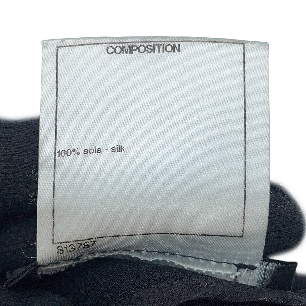 CHANEL Pants Size 34 BlackP50768V37527 Silk100%