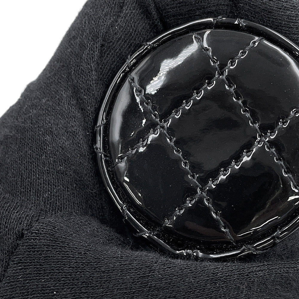 CHANEL Matelasse Lip Case BlackAP1572 Patent Leather