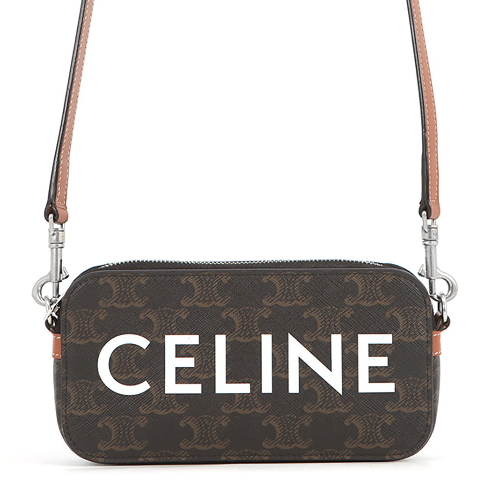 CELINE Horizontal ShoulderPouch Tan10L272DM5 PVC Leather