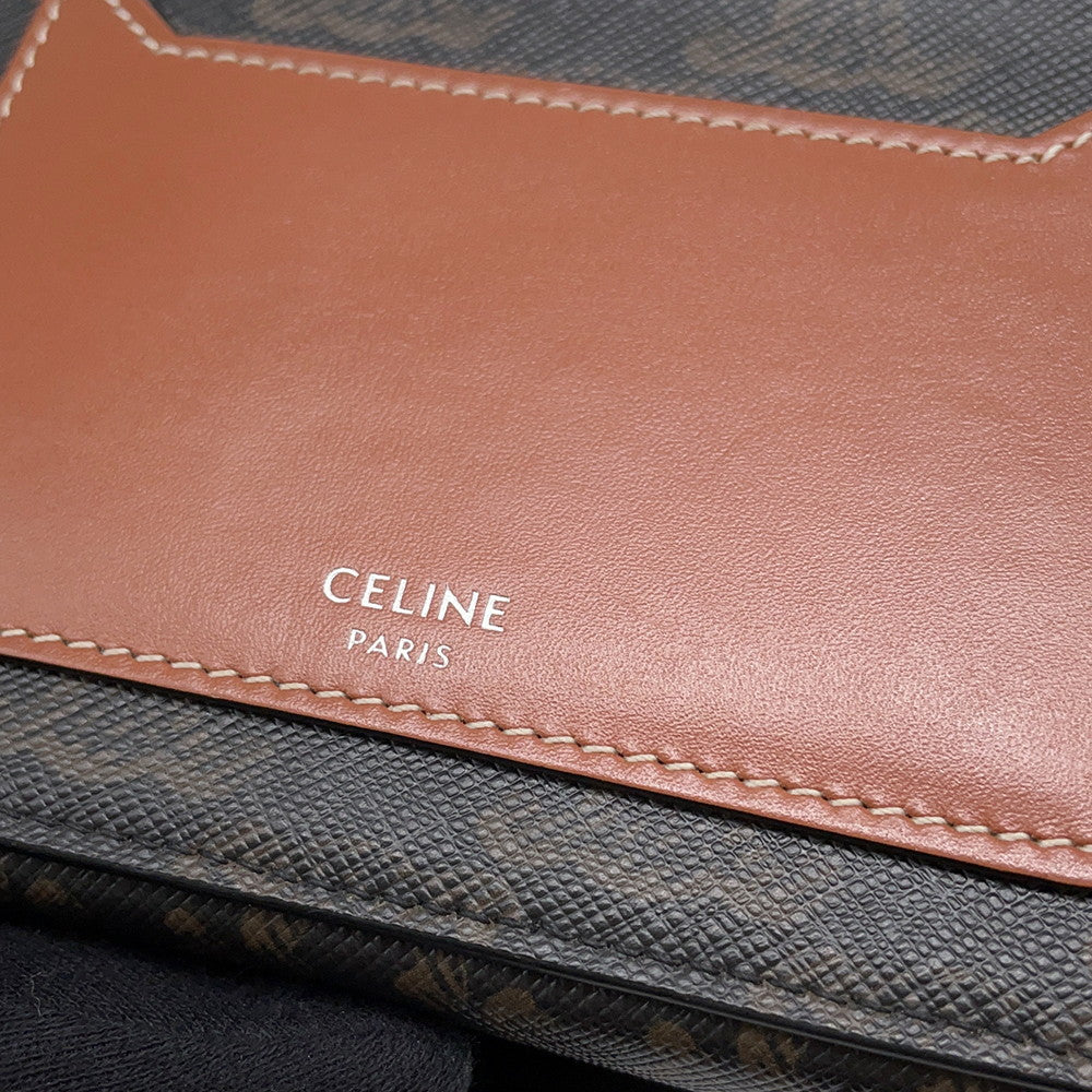 CELINE Horizontal ShoulderPouch Tan10L272DM5 PVC Leather