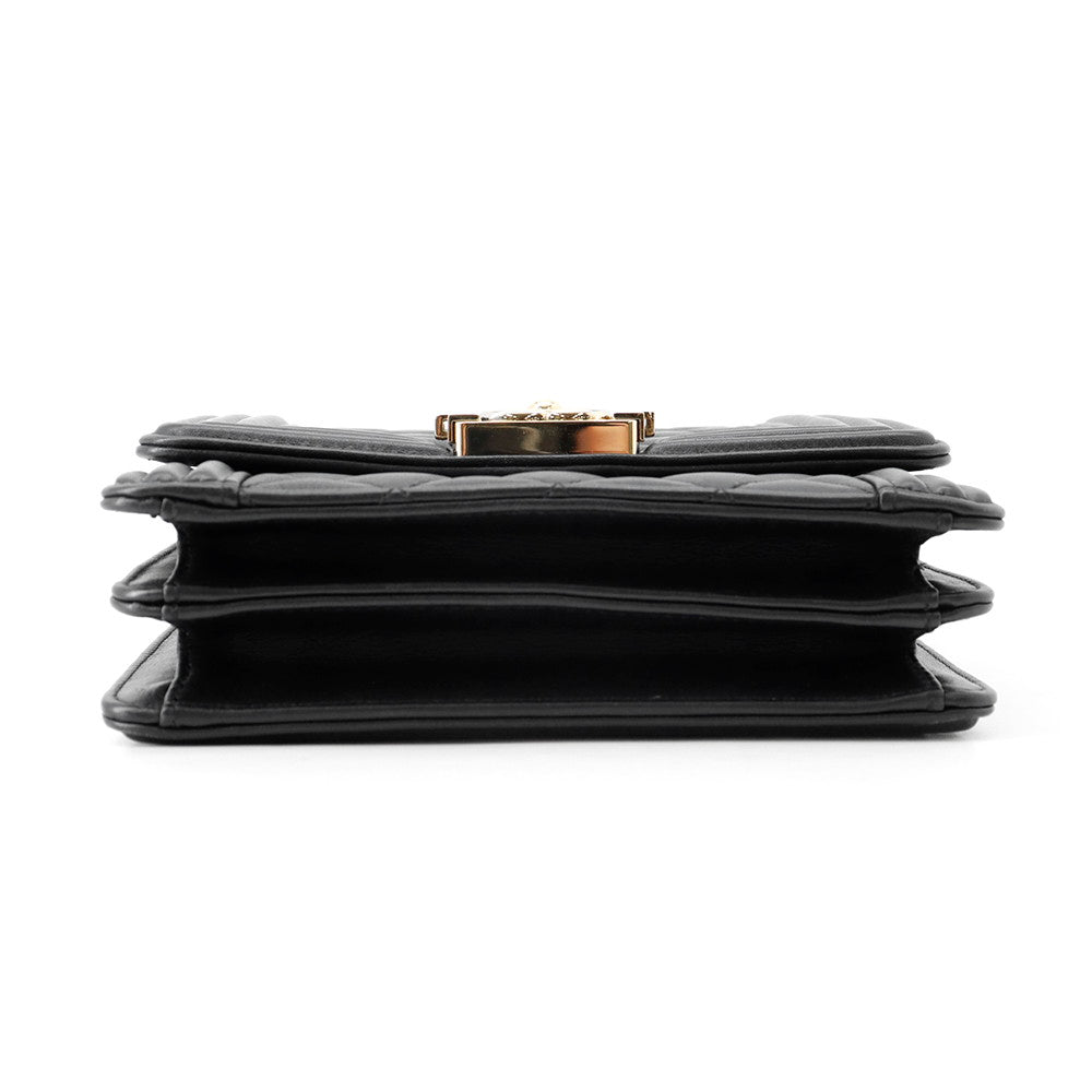 CHANEL Boy Chanel Chen Shoulder BlackAS0130 Lambskin