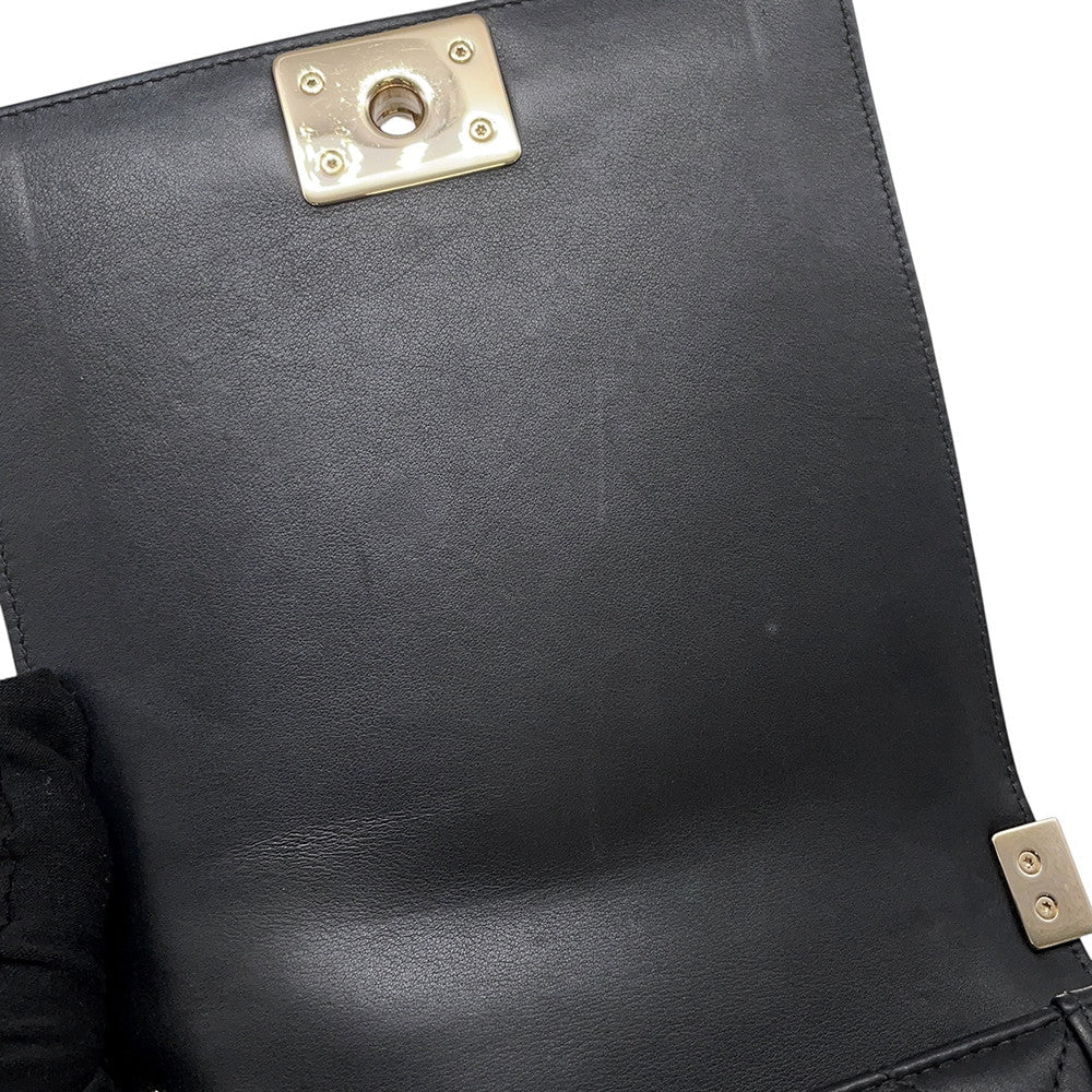 CHANEL Boy Chanel Chen Shoulder BlackAS0130 Lambskin