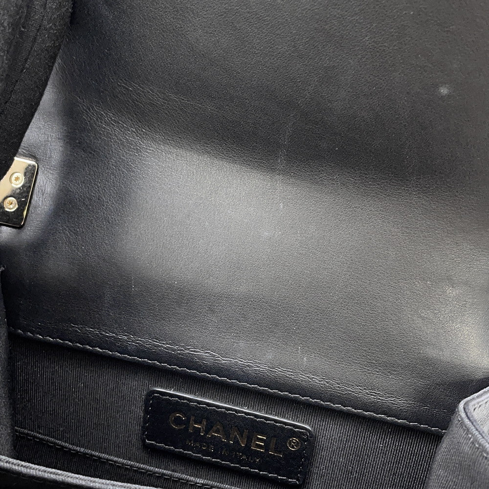 CHANEL Boy Chanel Chen Shoulder BlackAS0130 Lambskin