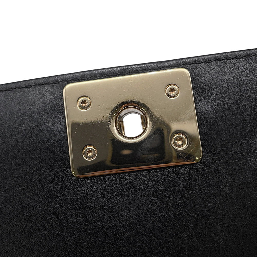 CHANEL Boy Chanel Chen Shoulder BlackAS0130 Lambskin