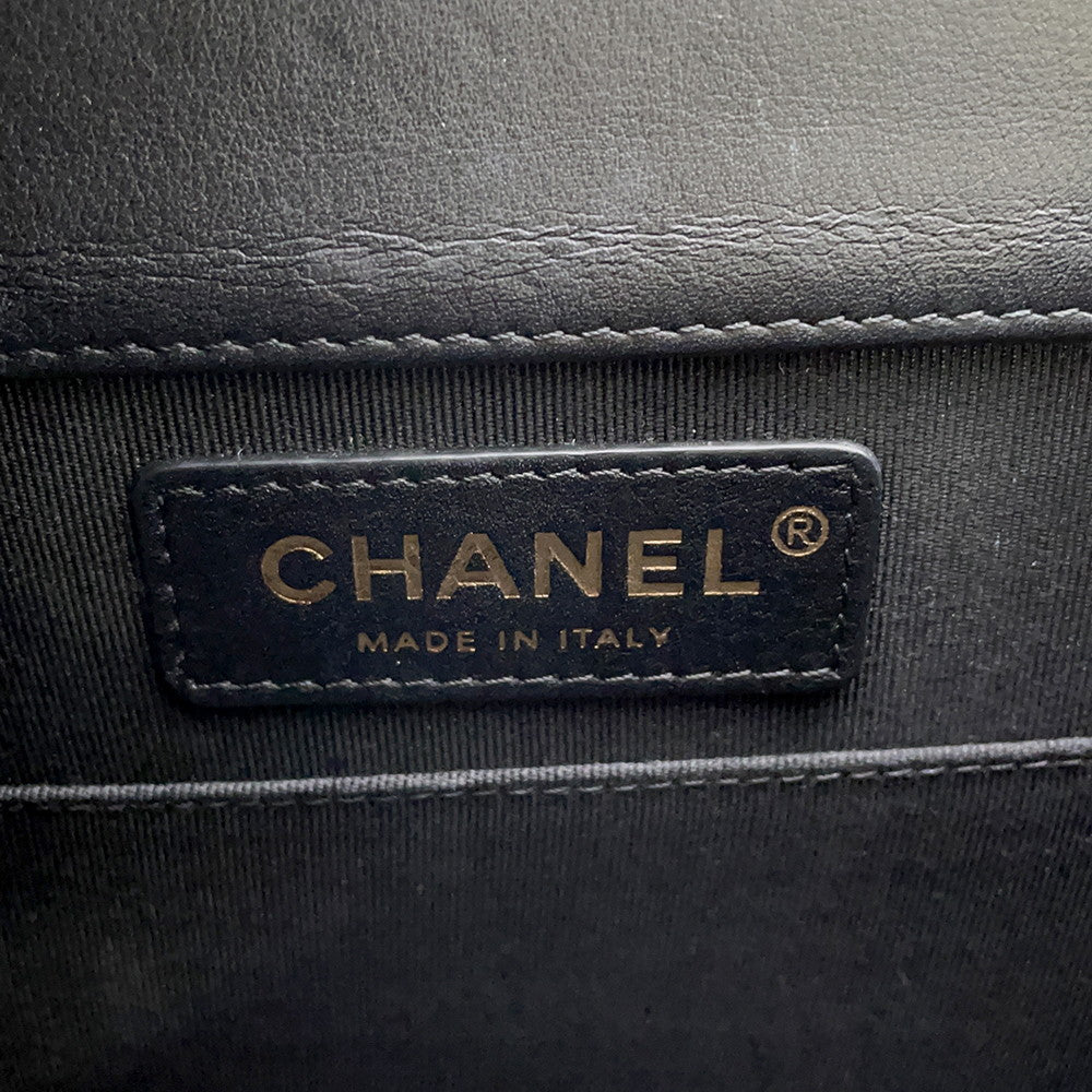 CHANEL Boy Chanel Chen Shoulder BlackAS0130 Lambskin