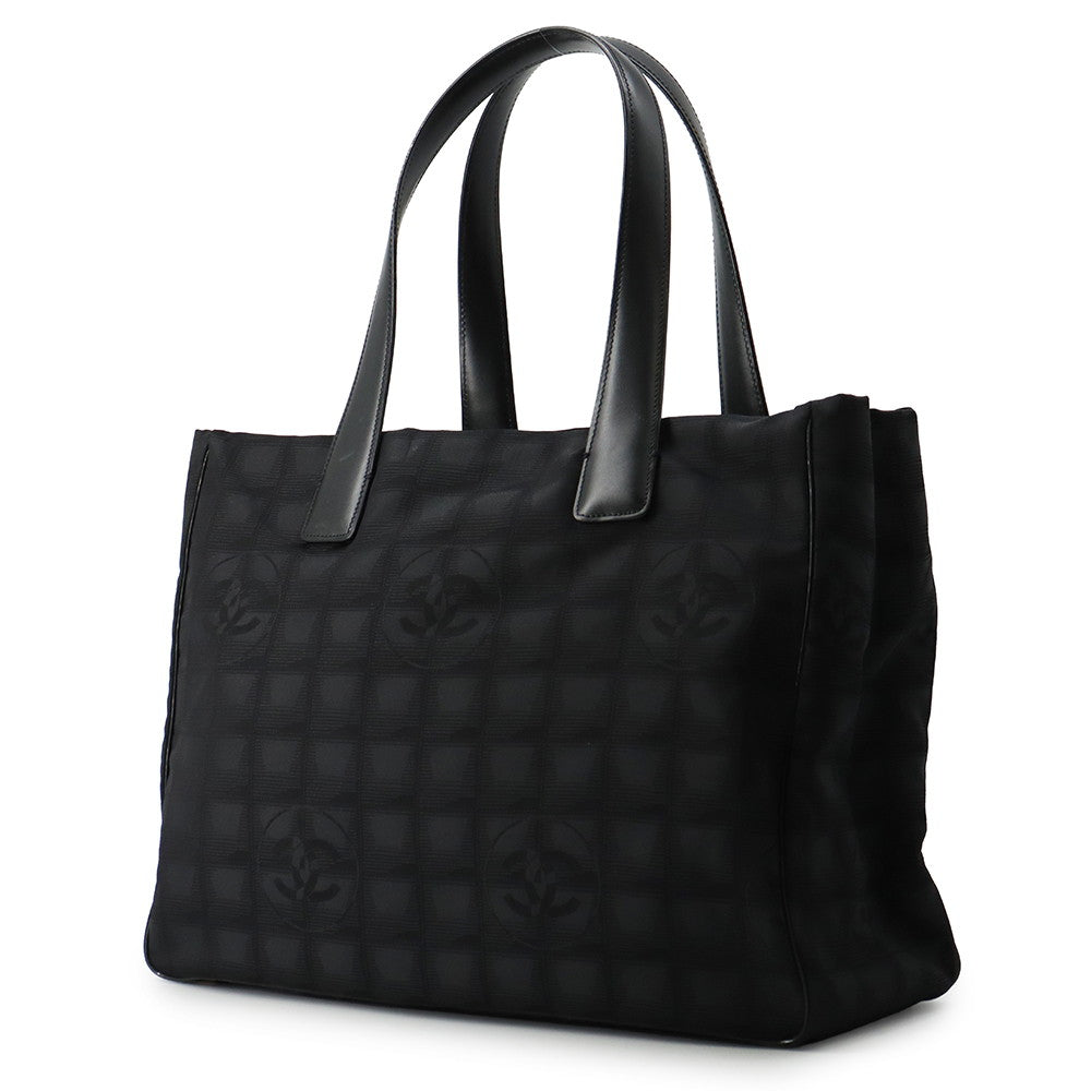 CHANEL New Travel Line Tote MM BlackA15991 Nylon Canvas