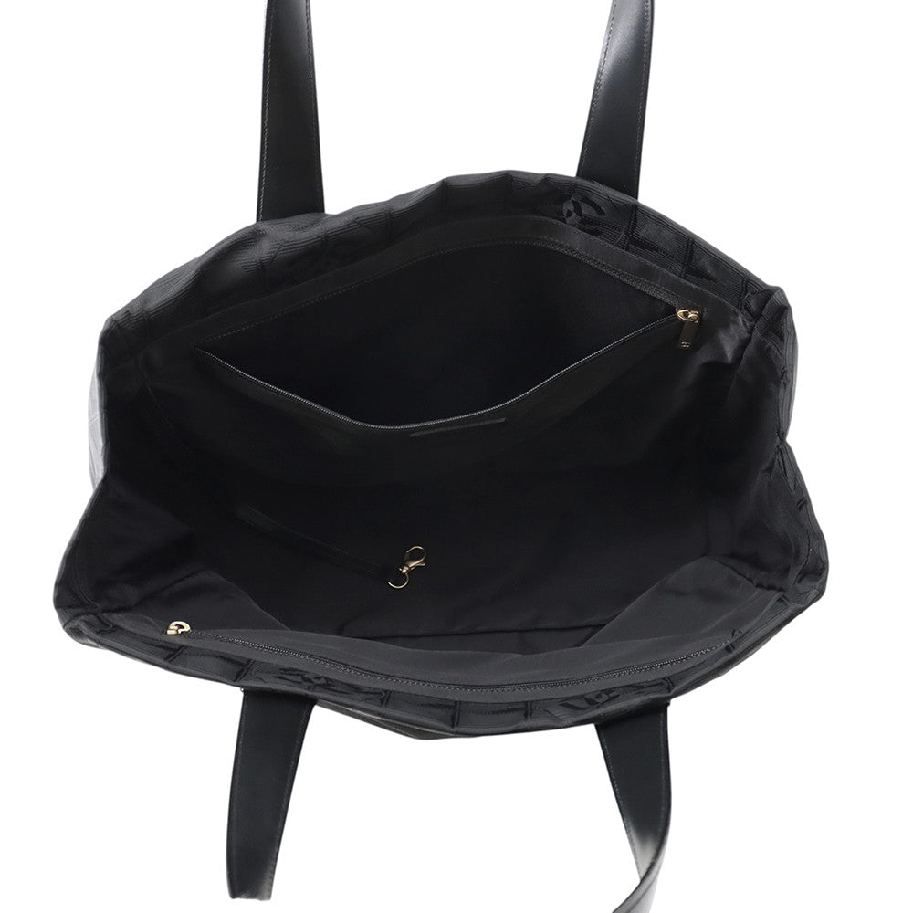 CHANEL New Travel Line Tote MM BlackA15991 Nylon Canvas