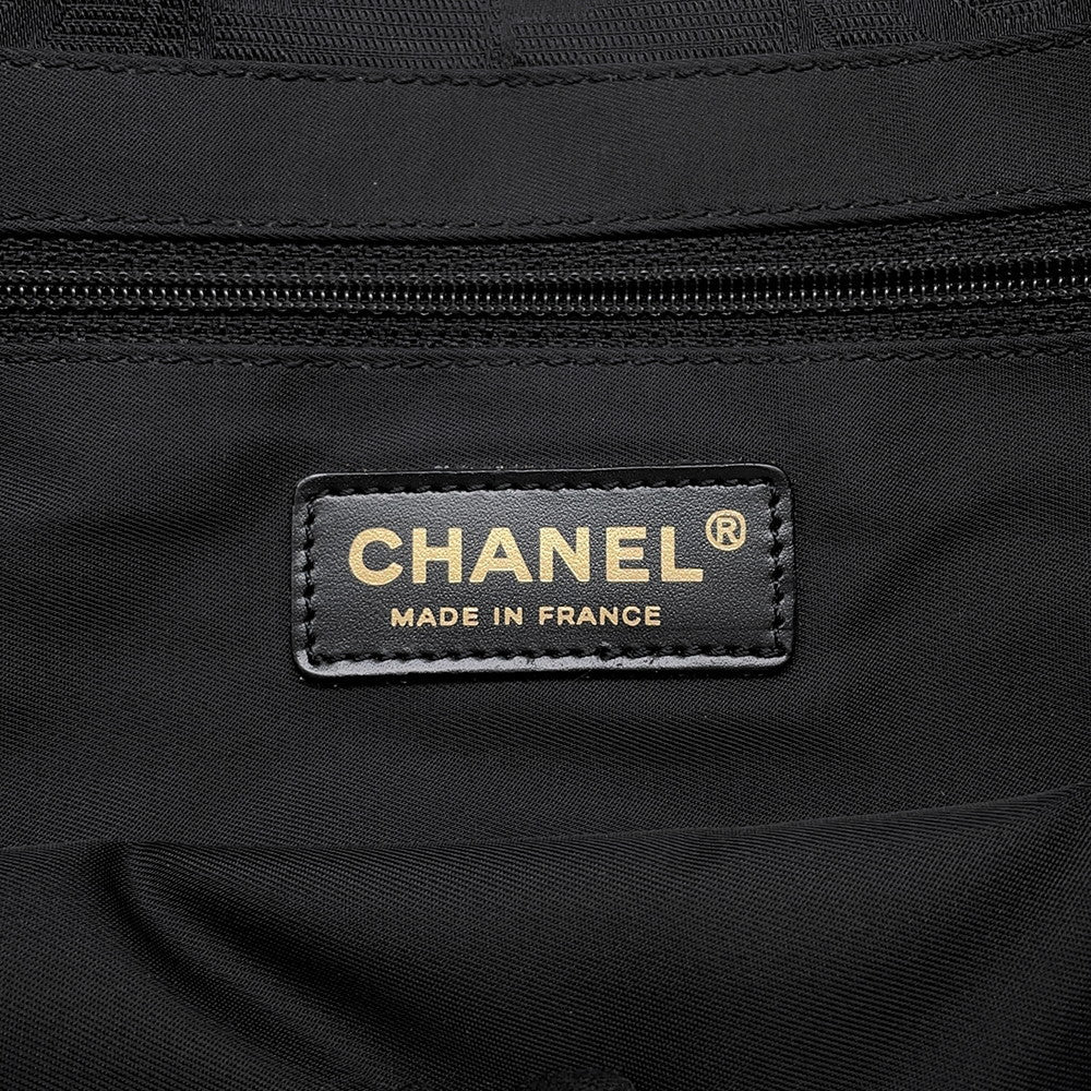 CHANEL New Travel Line Tote MM BlackA15991 Nylon Canvas
