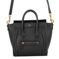 CELINE Luggage shopper Black189243 Smooth Cowhide Leather Size Nano