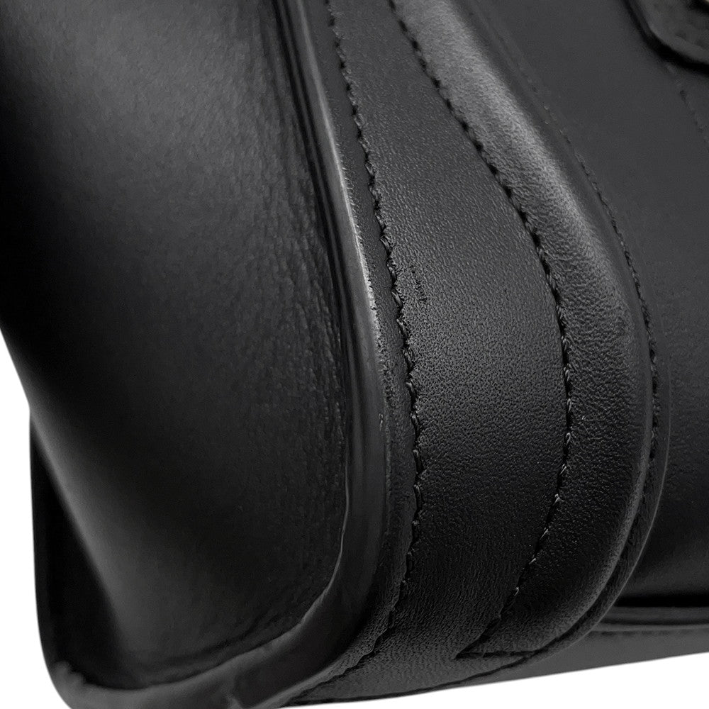 CELINE Luggage shopper Black189243 Smooth Cowhide Leather Size Nano