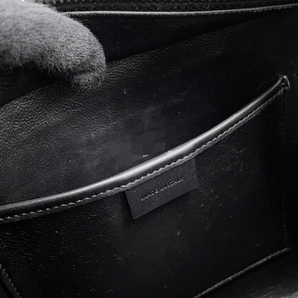 CELINE Luggage shopper Black189243 Smooth Cowhide Leather Size Nano
