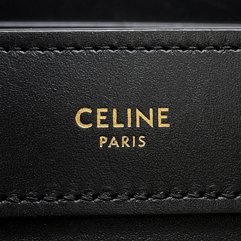 CELINE Luggage shopper Black189243 Smooth Cowhide Leather Size Nano