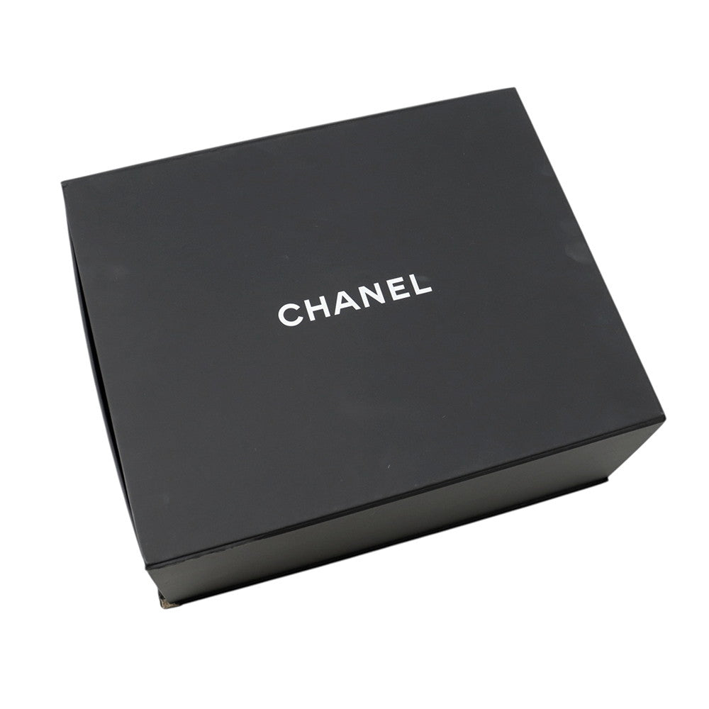 CHANEL CC Logo Matelasse WChainShoulder Blue Denim