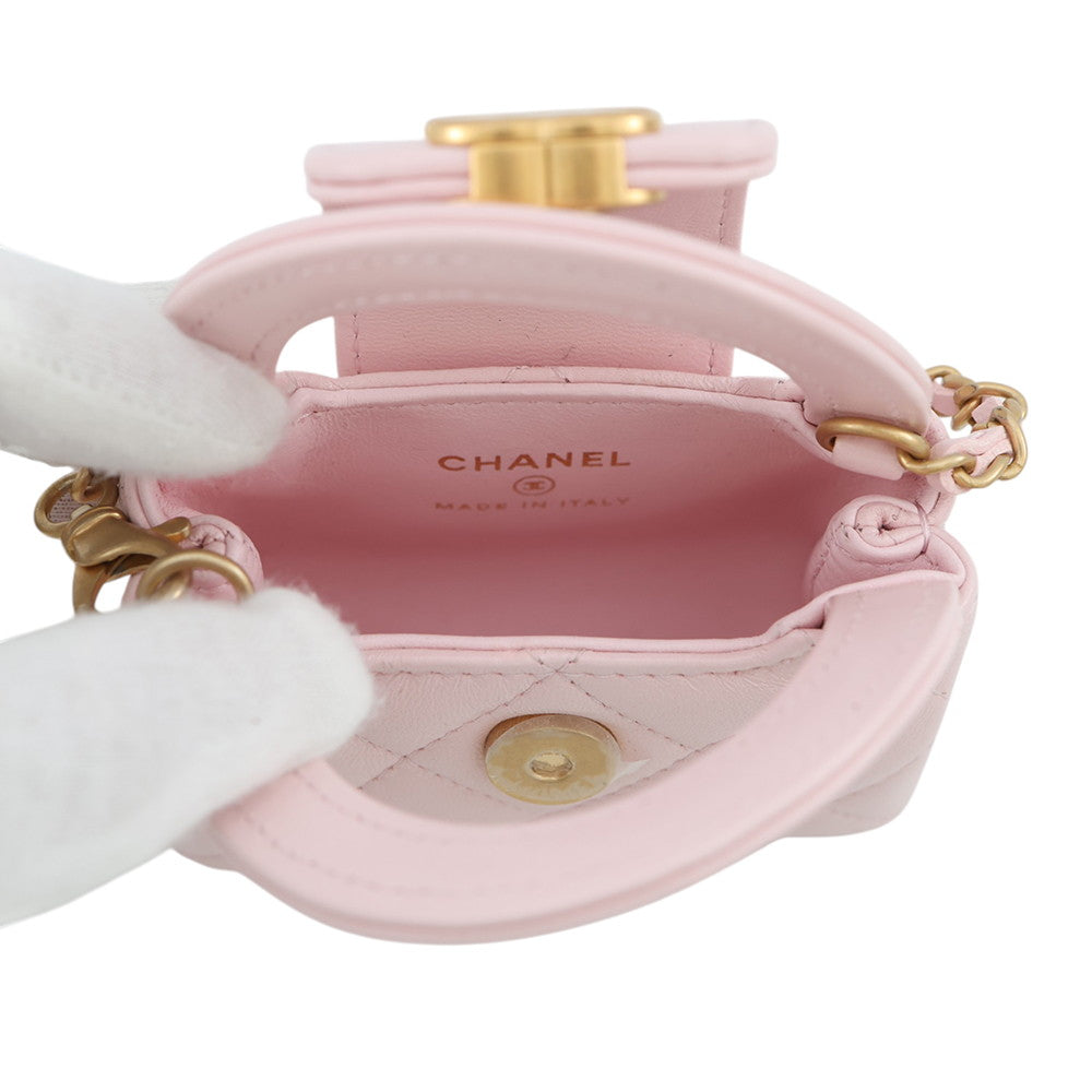 CHANEL Matelasse Mini Bag Charm PinkAP4991-B20787-NH620 Lambskin