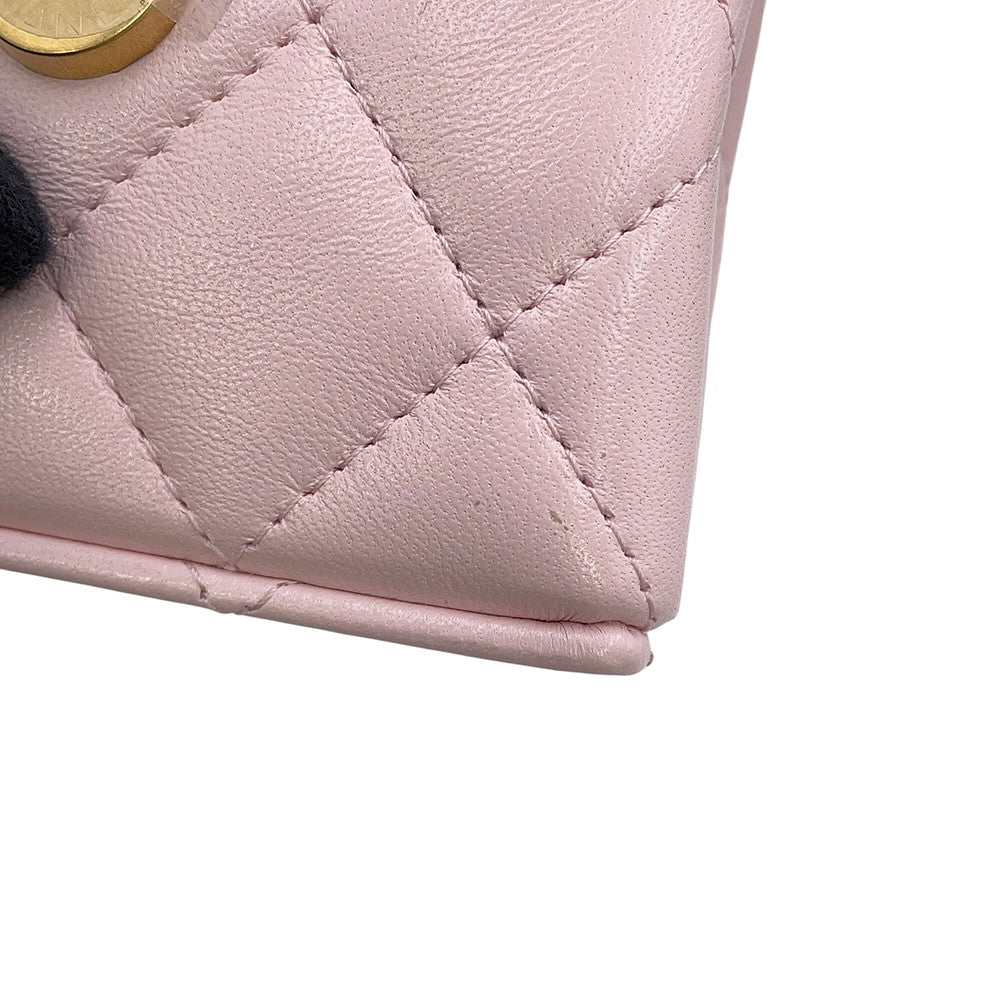 CHANEL Matelasse Mini Bag Charm PinkAP4991-B20787-NH620 Lambskin