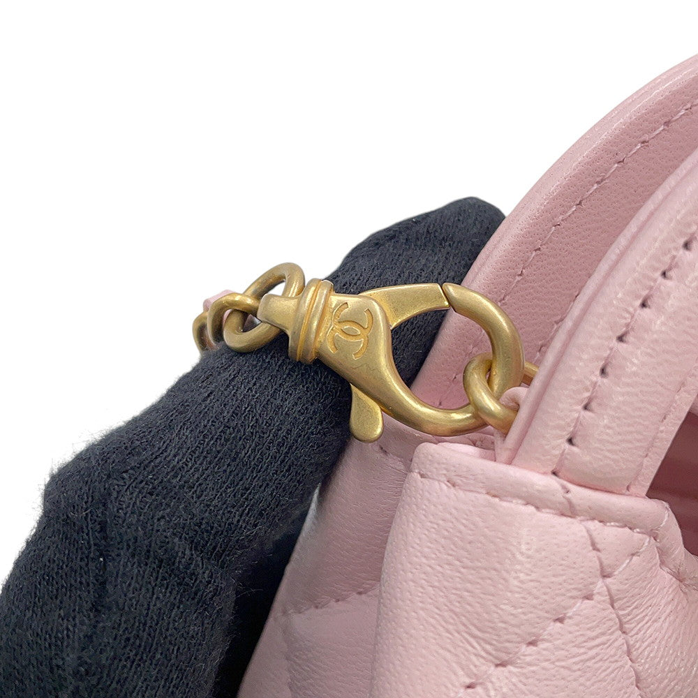 CHANEL Matelasse Mini Bag Charm PinkAP4991-B20787-NH620 Lambskin