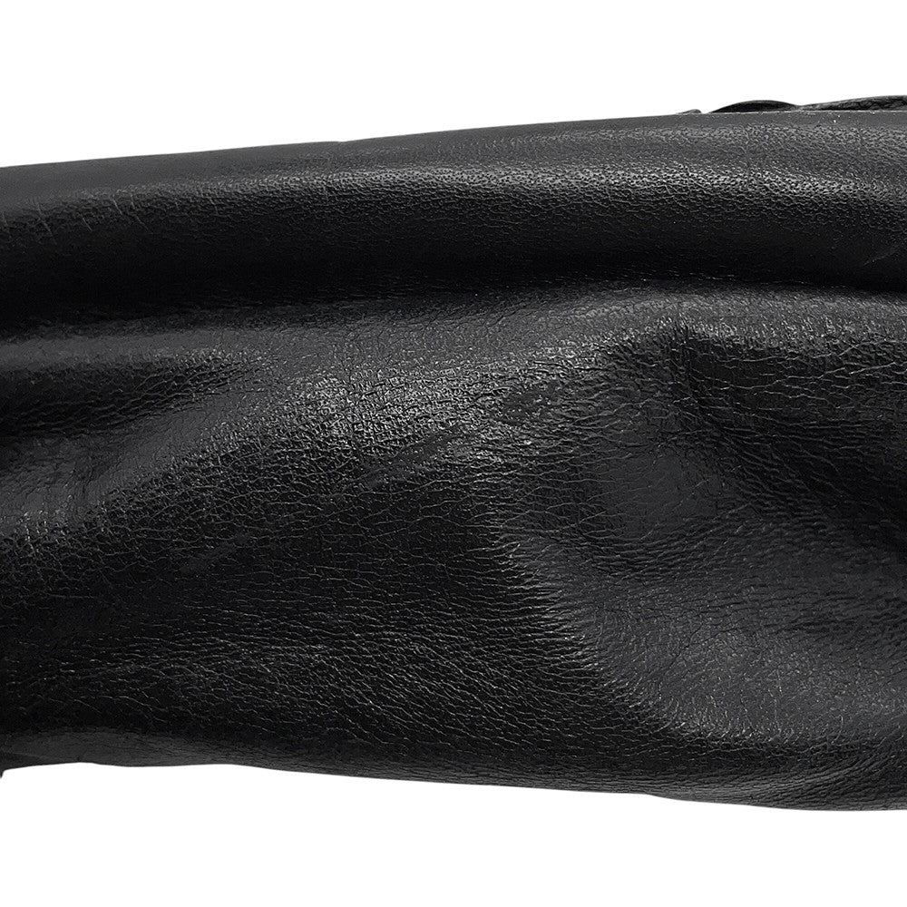 CHANEL Mini Shoulder Bag Black Leather