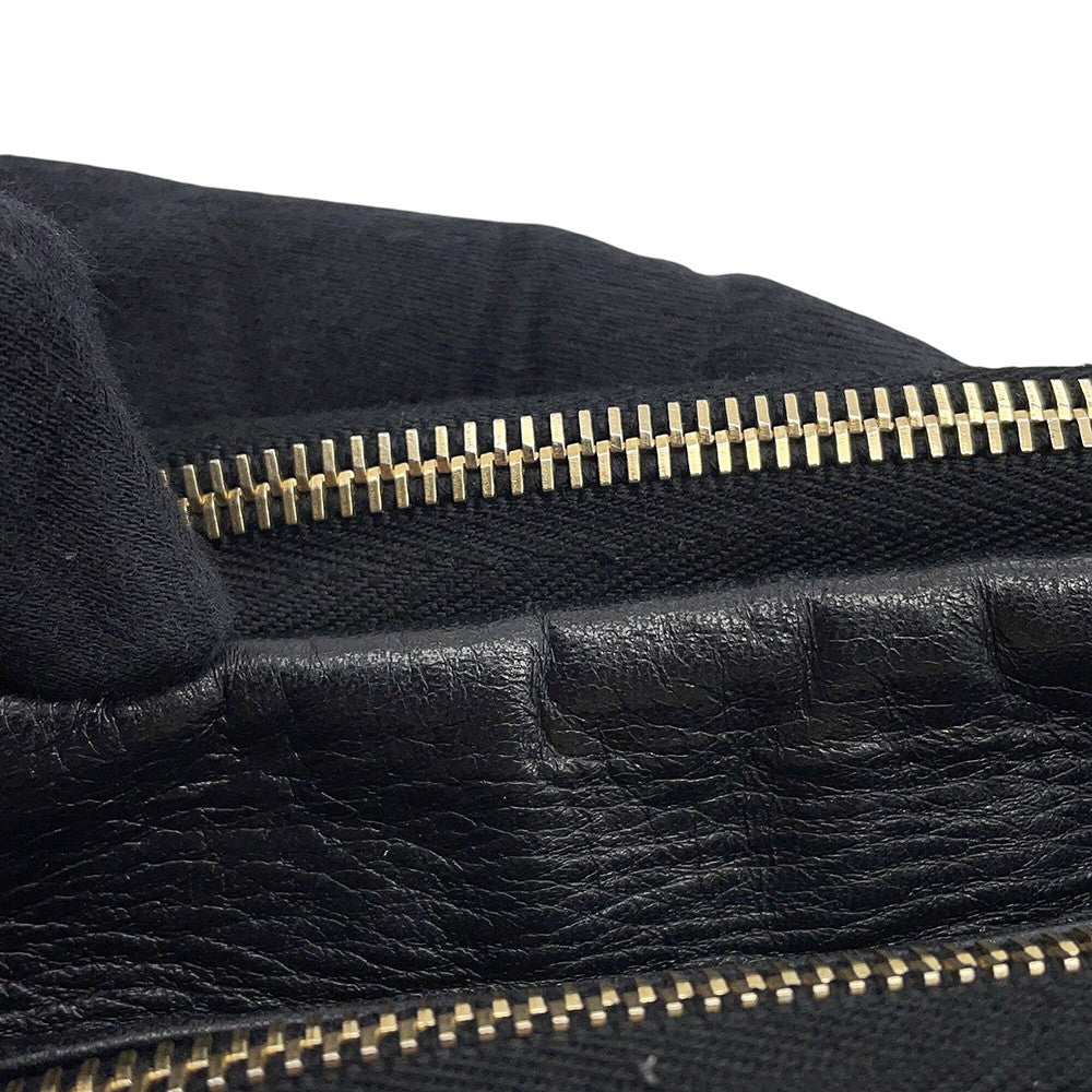 CHANEL Mini Shoulder Bag Black Leather