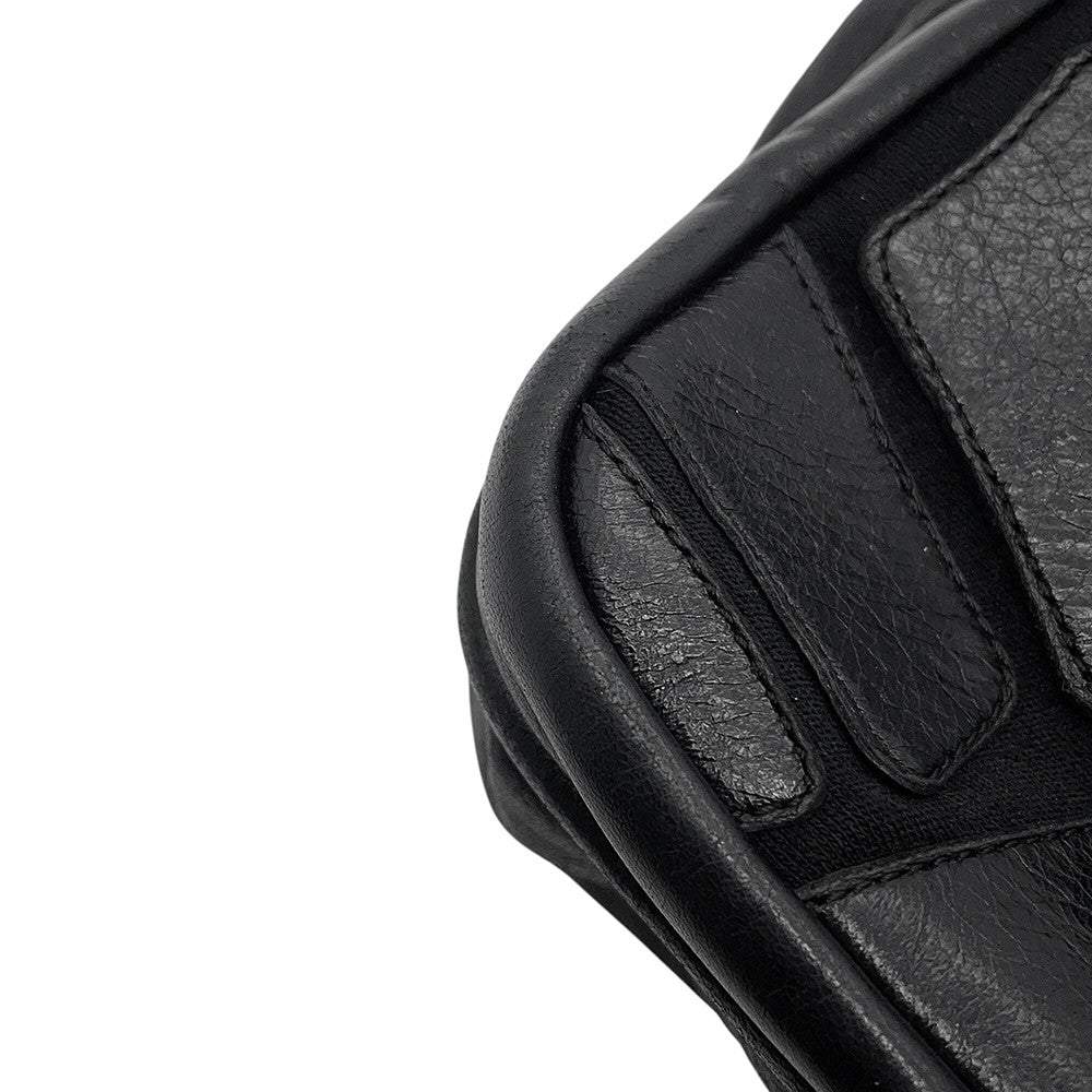 CHANEL Mini Shoulder Bag Black Leather