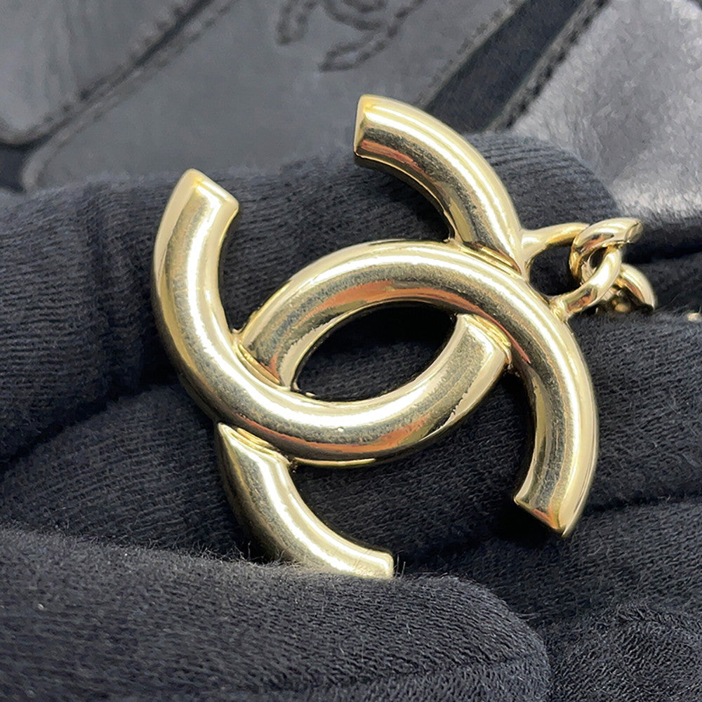 CHANEL Mini Shoulder Bag Black Leather