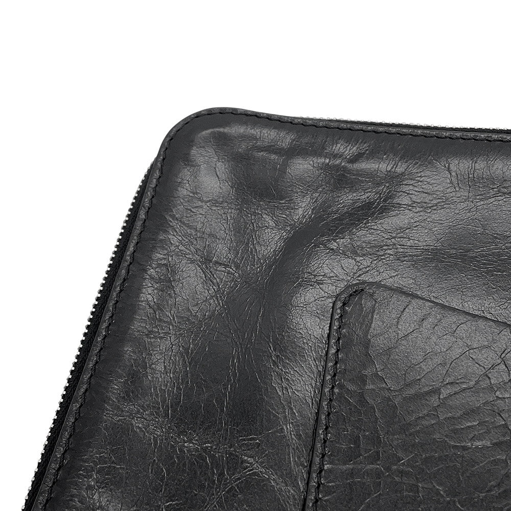 CHANEL Clutch Bag Black Leather