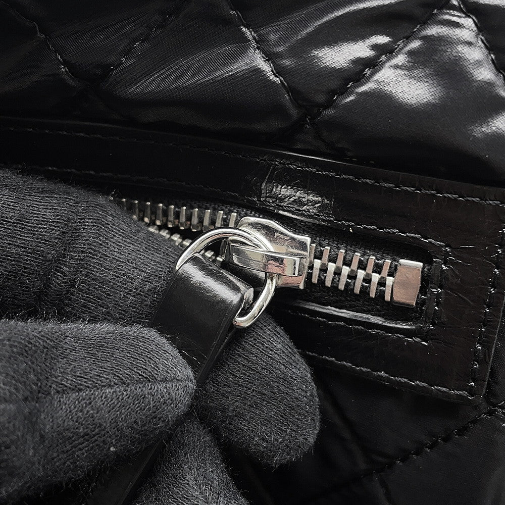 CHANEL Clutch Bag Black Leather