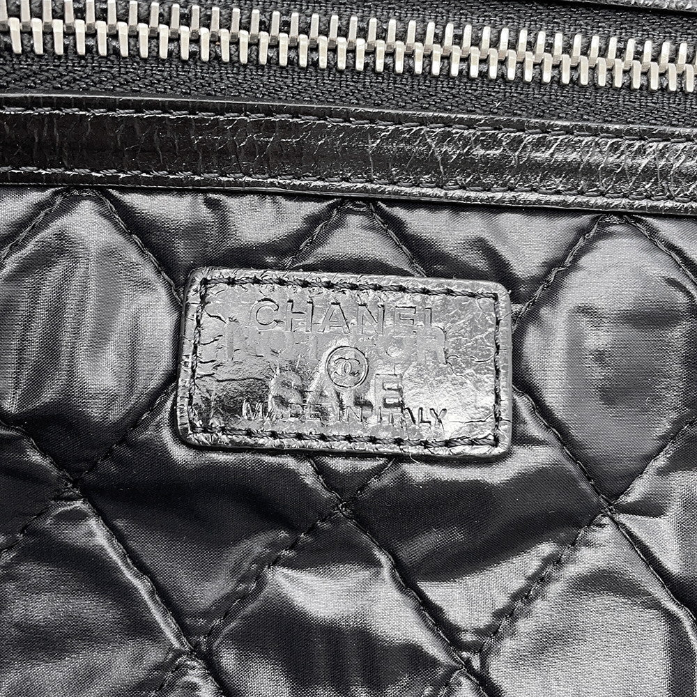 CHANEL Clutch Bag Black Leather