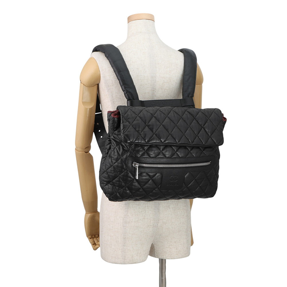 CHANEL Backpack BlackA47094 Leather